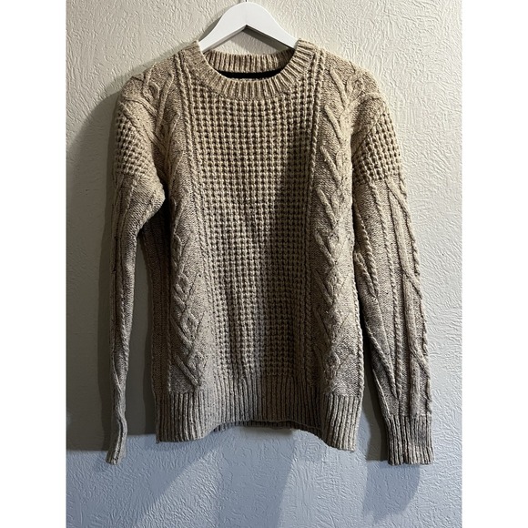 Allsaints Spitalfields Pullover Cable Knit Wool Blend Sweater Women's Size Med - Picture 1 of 11